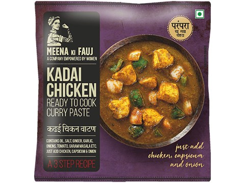 Meena Ki Fauj Kadai Chicken - Ready To Cook Curry Paste, 80 g