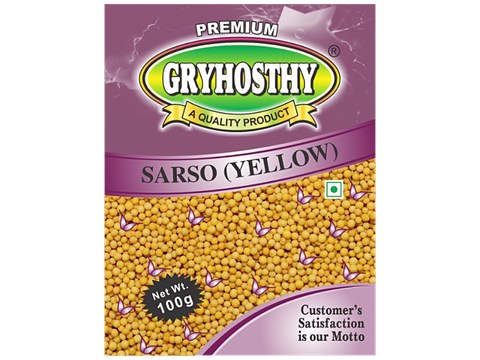 Gryhosthy Sarso - Yellow Whole, Rich In Omega 3 Fatty Acids, 100 g