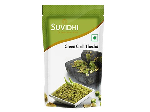 Suvidhi Green Chilli Thecha, 100 g