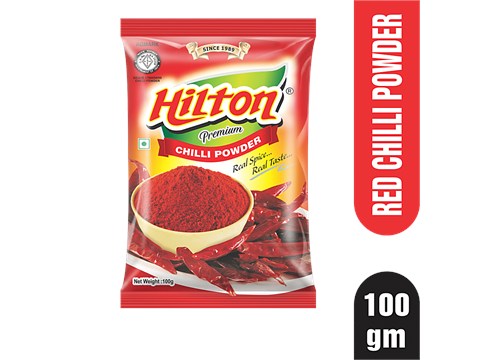 Hilton Red Chilly Powder - Natural,  Enhances The Taste, 100 g