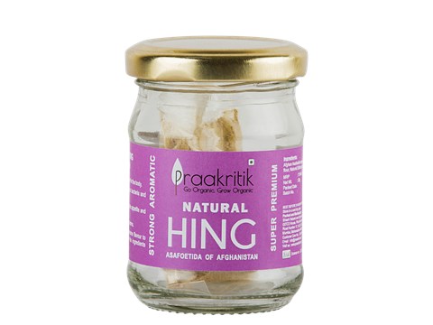 Praakritik Natural Hing/Asafoetida - Sourced From Afghanistan, Strong Aromatic & Super Premium, 20 g