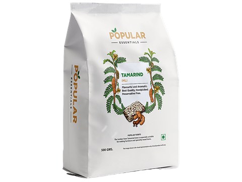 Popular Essentials Tamarind/Imli, 500 g