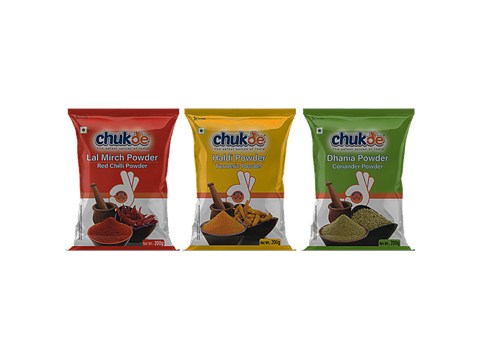 Chukde Haldi, Dhania & Lal Mirch Combo, 200 g