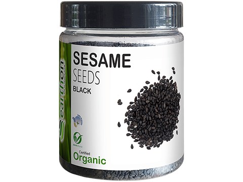 Earthon Organic Black Sesame Seeds/Til/Ellu, 250 g