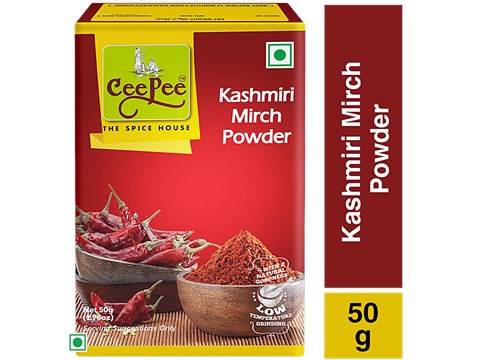 Cee Pee Kashmiri Mirch Powder - Less Spicy, Adds Colour, 50 g