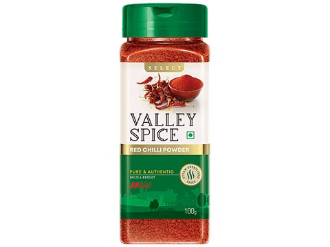 Valley Spice Select - Red Chilli Powder/Menasina Pudi, Mild & Bright, 100 g