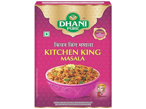 Dhani Pure Kitchen King Masala - Natural, No Artificial Colours & Preservatives, 12 g