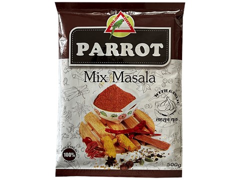 Parrot Mix Masala With Garlic - Adds Unique Flavour, 500 g