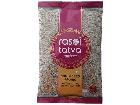 Rasoi Tatva Cumin Seed - Natural, Premium Quality, 100 g