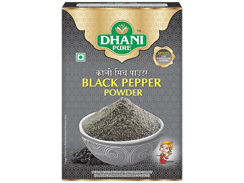 Dhani Pure Black Pepper Powder - Natural, No Artificial Colours & Preservatives, 5 g