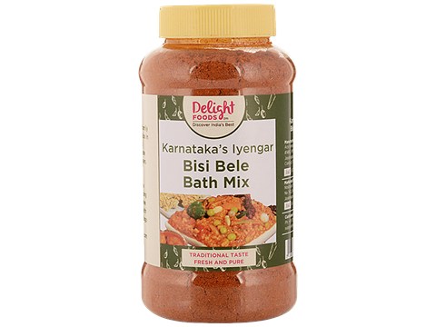 Delight Foods Bisi Bele Bhath Powder - Karnatakas Iyengar, 250 g