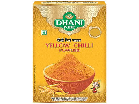 Dhani Pure Yellow Chilli Powder - Natural, No Artificial Colours & Preservatives, 5 g
