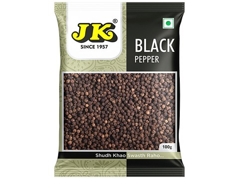 JK Black Pepper - Whole, 100 g