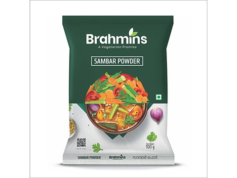 Brahmins Sambar Powder - Spice Mix, No Preservatives, 100 g