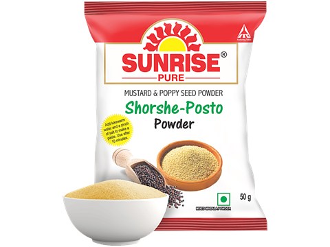 Sunrise Pure Pure Shorshe Posto Powder, Mustard & Poppy Seeds Spice Mix, 50 g
