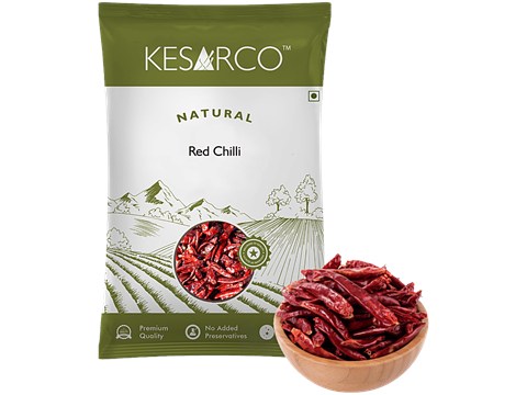 KesarCo Red Chilli - Whole, 100 g