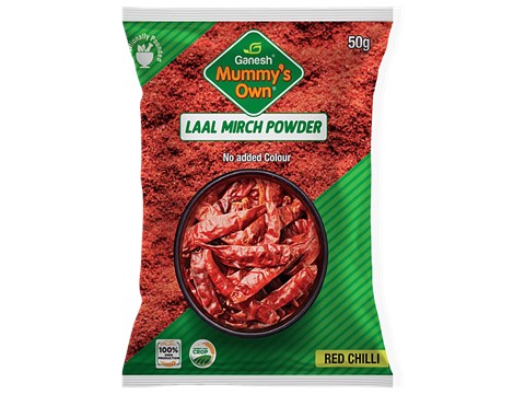 Ganesh Red Chilli/Laal Mirch Powder, 50 g