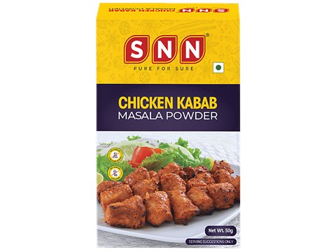 SNN Chicken Kabab Masala Powder - Flavourful & Rich Aroma, 50 g