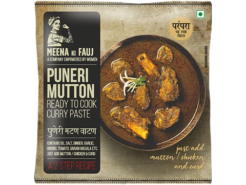 Meena Ki Fauj Puneri Mutton - Ready To Cook Curry Paste, 80 g