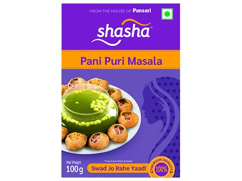SHASHA Panipuri Masala - Premium Quality, 100 g