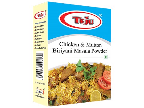 Teju Biryani Masala Powder - Mutton & Chicken, 50 g