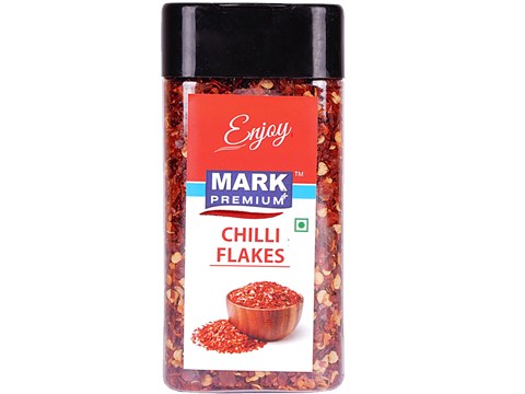 Mark Premium Chilli Flakes - Premium Quality, Spicy, High Flavour Sprinkles, For Snacks, 100 g