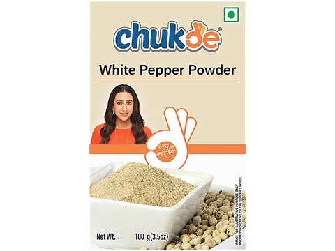 Chukde White Pepper/Safed Mirch Powder, 100 g
