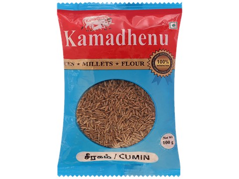 Kamadhenu Cumin Seeds - Rich In Vitamin C, Strong Earthy Aroma, Great For Digestion, 100 g