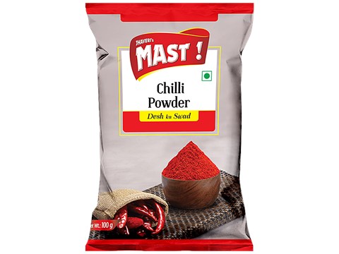 Jhaveri's Chilli Powder Stemless - Clean, Crisp & Sun-Dried, 100 g