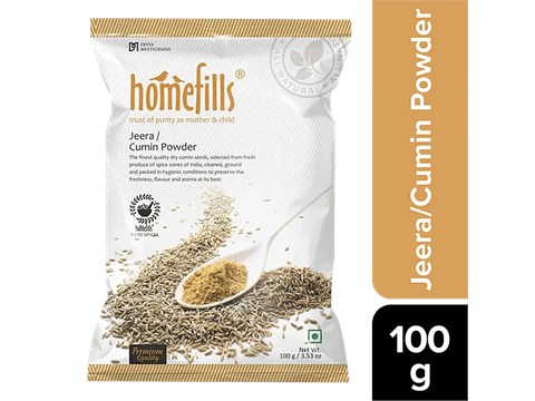 Homefills Jeera/Cumin Powder - Enhances Flavour  Rich In Aroma, 100 g