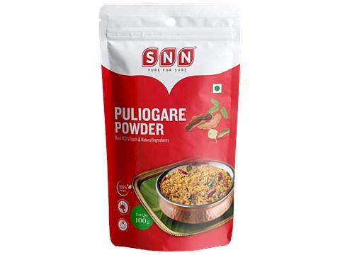 SNN Puliogare Powder - Made With Fresh Natural Ingredients, Flavourful & Rich Aroma, 100 g