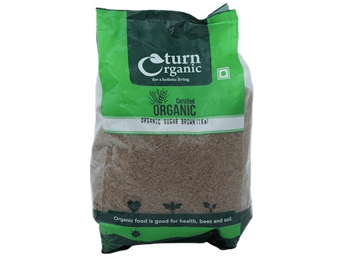 Turn Organic Organic - Sugar/Sakkare Brown, 1 kg