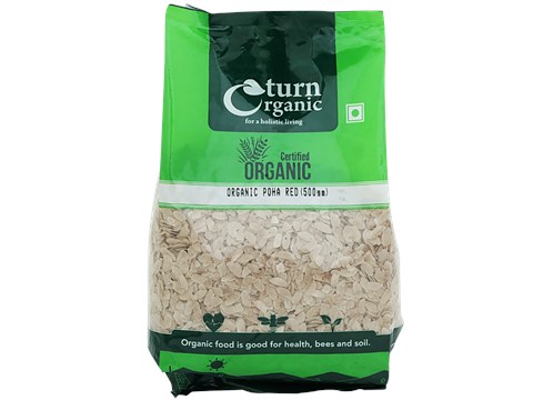 Turn Organic Red Poha, 500 g