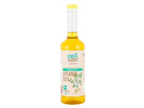 Organic Shastra Peanut/Groundnut Oil, 1 L