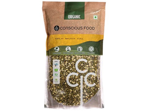 Conscious Food Split Mung Dal, 500 g