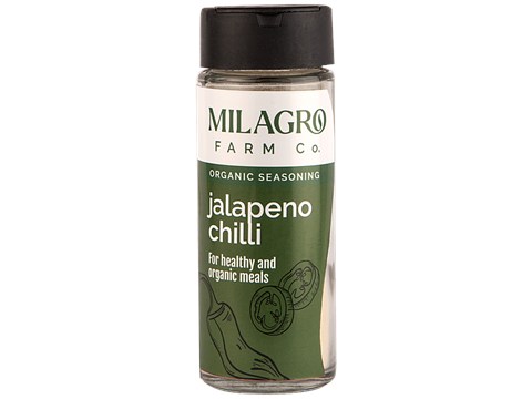 Milagro Farm Company Jalapeno Chilli - Organic Seasoning, Adds Flavour & Taste, 65 g