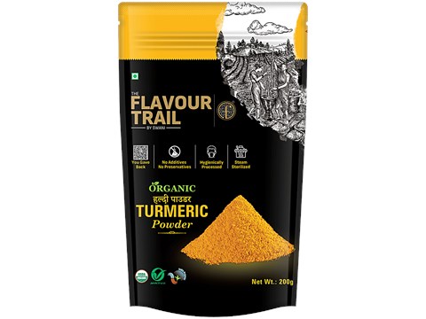 The Flavour Trail by Swani Organic Turmeric Powder, 200 g