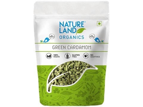 Natureland Organics Green Cardamom, 75 g
