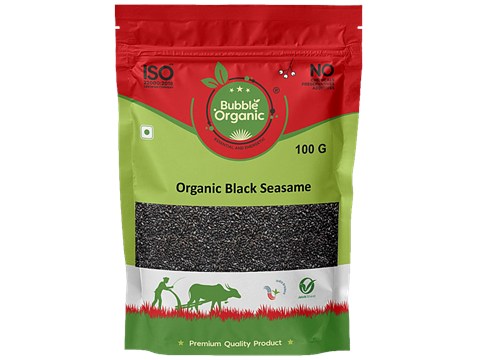 Bubble Organic Black Sesame Seed - Premium, 100 g
