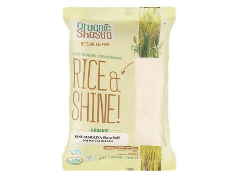 Organic Shastra Fine Semolina, 1 kg