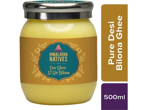 Himalayan Natives Cow Ghee/Tuppa - A2 Gir Bilona, 500 ml