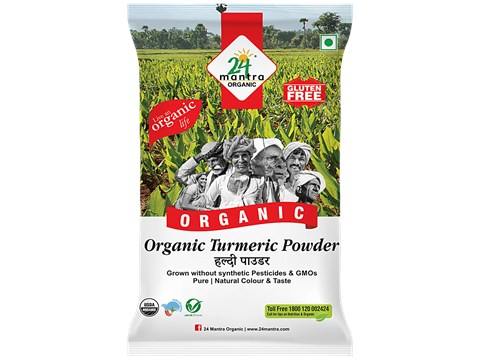 24 Mantra Organic Organic Powder - Turmeric, 100 g