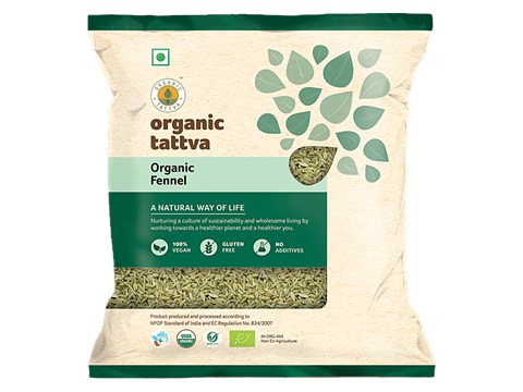 Organic Tattva Fennel - Seeds, 100 g