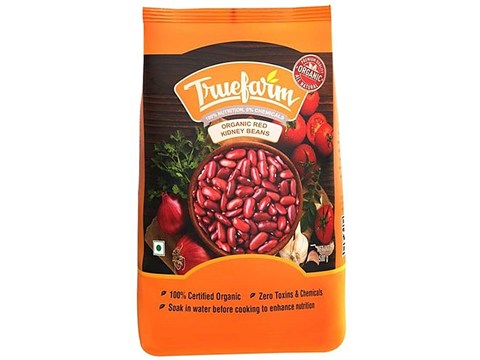 Truefarm Organic Red Kidney Beans, 500 g