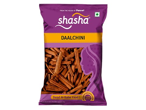SHASHA Whole Daalchini - All Natural, Aromatic, Kitchen Essential Spice, 50 g