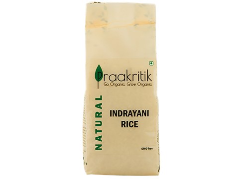 Praakritik Organic Indrayani Rice/Akki, 500 g