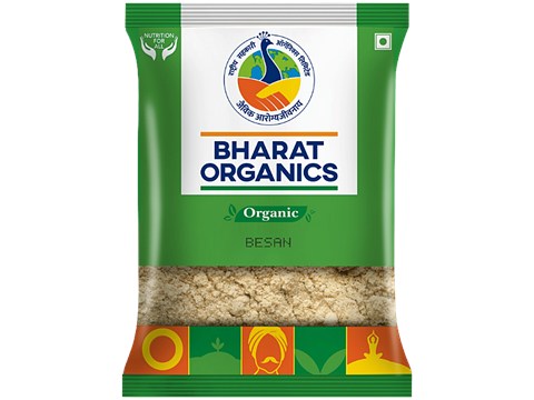 Bharat Organics Organic Besan, 500 g