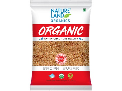 Natureland Organics Brown Sugar/Sakkare, 500 g