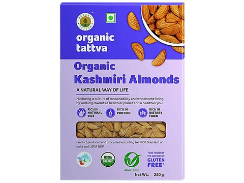Organic Tattva Organic Kashmiri Almonds, 250 g