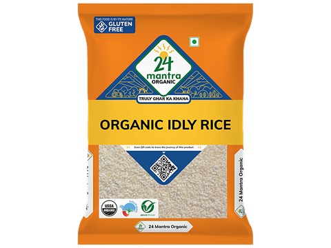 24 Mantra Organic Organic Idly/Idli Rice/Akki, 1 kg